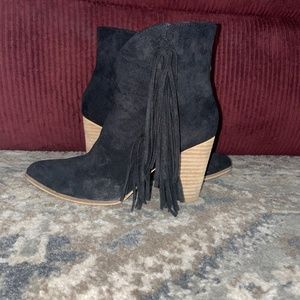 Black Suede Booties